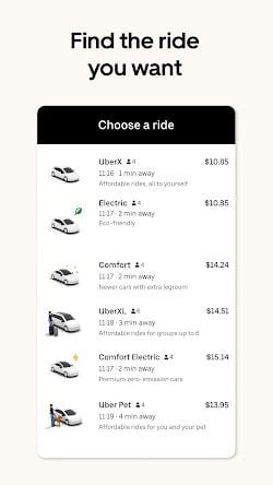 Uber screenshot