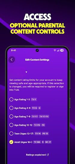 Tubi screenshot